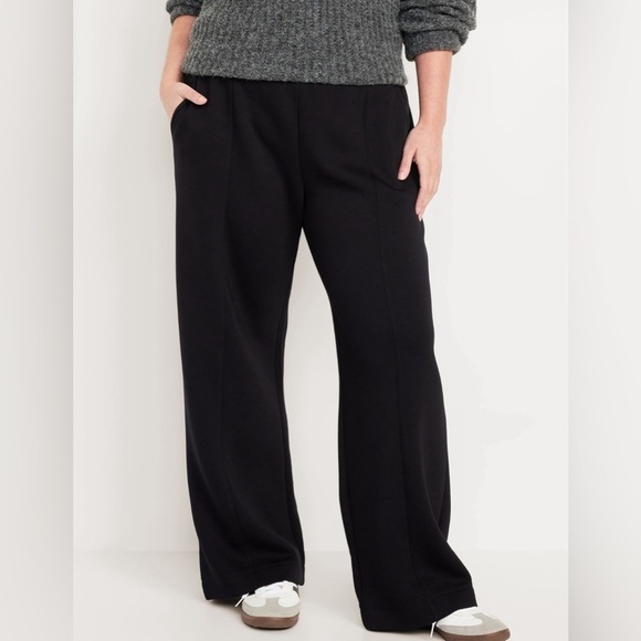 NWT! Black High-Waisted Bounce Fleece Wide-Leg Pants - Size 2X💙 - Picture 6 of 10
